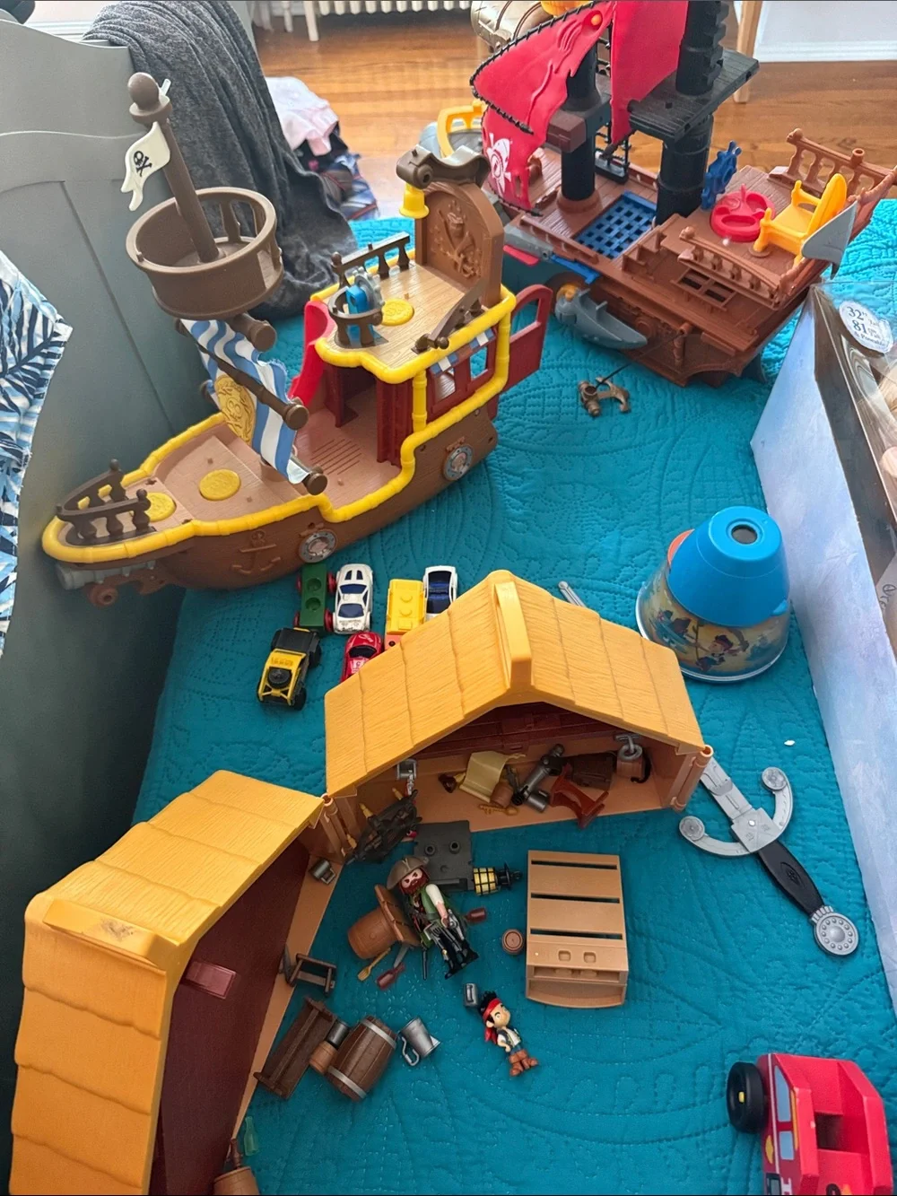 Pirate Ships, Pirate Night Light, Pirate Wall Clock, and Pirate Playmobil
